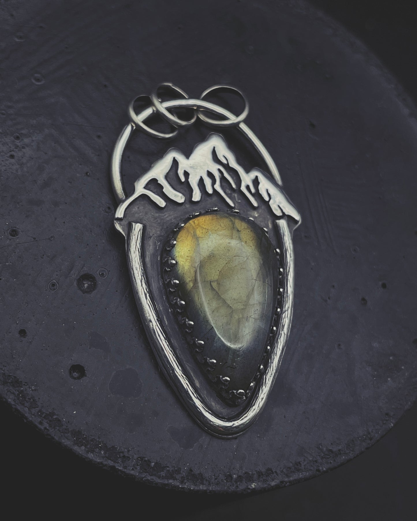 Mountain Ridge Necklace with Labradorite Gemstone