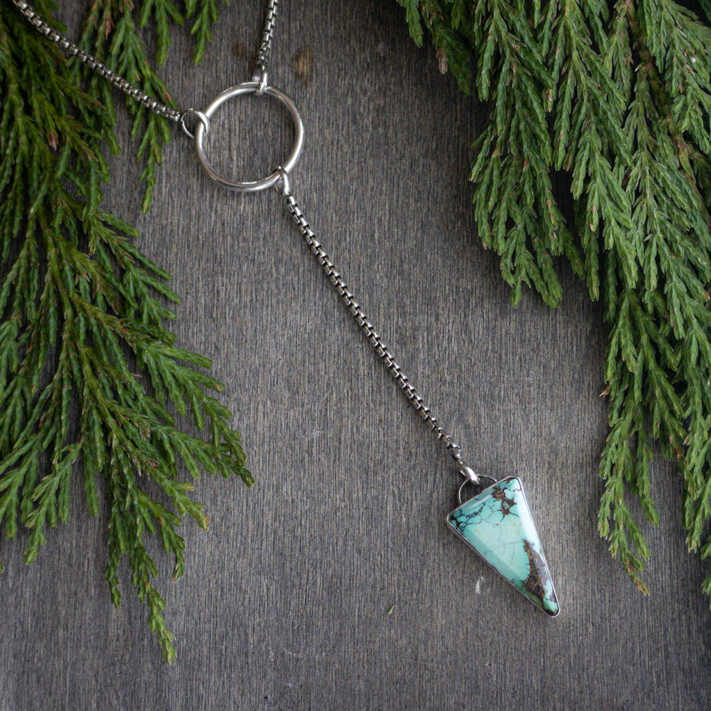 Turquoise Lariat Necklace