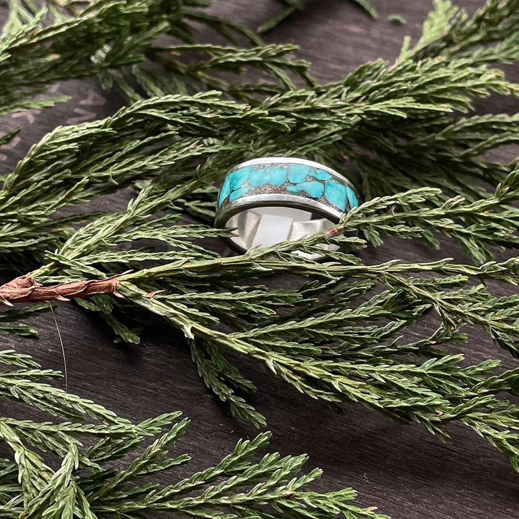 Turquoise inlay ring